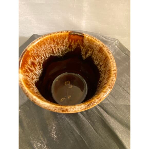 Vintage 70s McCoy Pottery USA Brown Drip Glaze Coffee Tea Mug Cup 3 in tall EUC - Picture 3 of 11